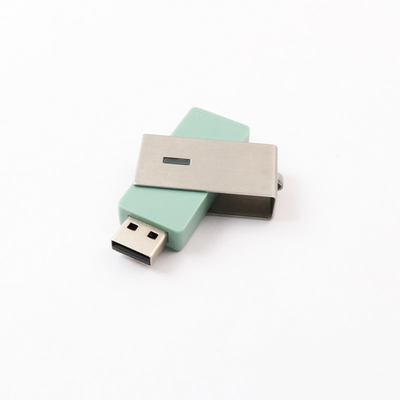 Unidad USB plástica 64GB 128GB de la torsión del metal 360 grados de Memory Stick del USB 2,0