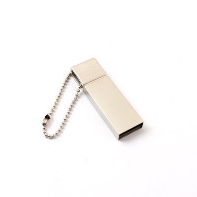 Cuerpo de metal de plata matado USB 2.0 64GB 128GB 20MB/S Logotipo láser personalizado