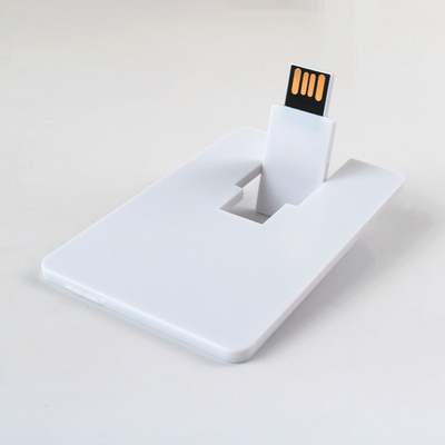 Memoria USB de la tarjeta de crédito puede la rotación CMYK Logo Both Side As Free de 360 grados