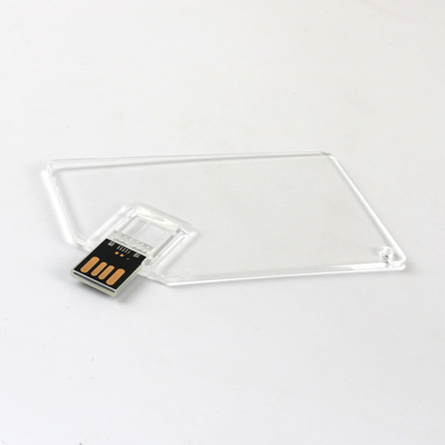 Transparent Plastic Credit Card Usb Memory Stick 2.0 MINI UDP 128GB 64GB 50MB/S