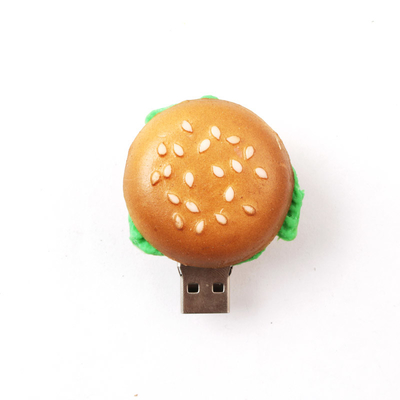 KFC McDonald's hamburguesa en forma de unidades flash USB personalizadas para alimentos artificiales regalos corporativos