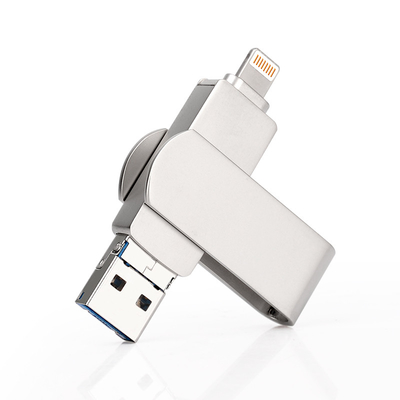 Discos flash USB OTG de plata Transferencia de datos rápida y fácil con función Plug and Play