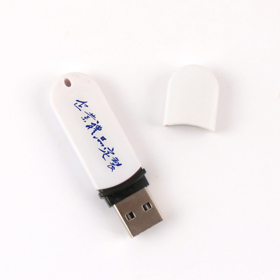 Eco amigable USB de plástico blanco/negro con memoria completa con transferencia de datos de alta velocidad