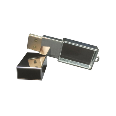 Elegante luz LED de cristal con cuerpo metálico y velocidad de lectura USB 2.0 8-15MB/S
