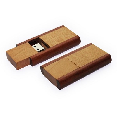 Memory Stick de madera USB 2,0 de los datos libres de la carga por teletratamiento 3,0 512GB 80MB/S