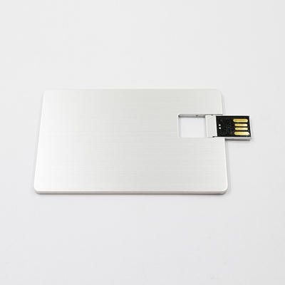 Flash 2,0 80MB/S de memoria USB UDP del estilo de la tarjeta de crédito del metal de 32GB 64GB