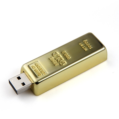 ODM lleno del OEM de la memoria 8MB/S de memoria USB 2,0 del metal de la barra de oro 128GB