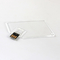 Memoria USB plástica transparente de la tarjeta de crédito pega 2,0 MINI UDP 128GB 64GB 50MB/S