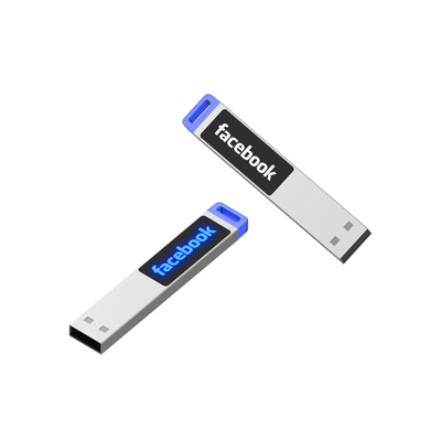Disco flash de metal plástico personalizado con carga de logotipo para almacenamiento de datos