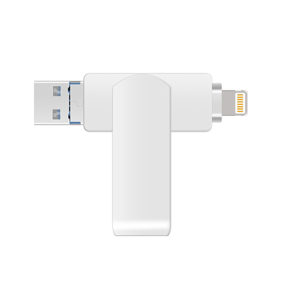 3 en uno tipo C Android Otg USB Flash Drives Certificación estadounidense 128GB