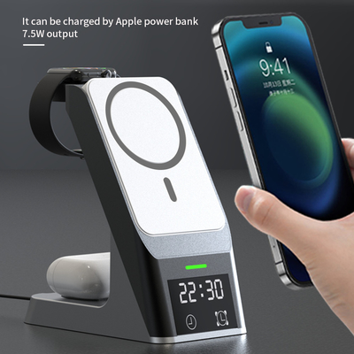 3 en uno de alta velocidad iPhone cargador inalámbrico auricular Airpods