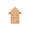 Logotipo personalizado en forma de casa USB de madera con madera natural para regalos de negocios