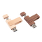 USB A y tipo c Unidad flash USB de madera con USB2.0/3.0 Tipo de interfaz para transferencia rápida de datos