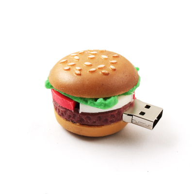 KFC McDonald's hamburguesa en forma de unidades flash USB personalizadas para alimentos artificiales regalos corporativos