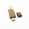Unidad flash USB de cuero de memoria completa con impresión de logotipo personalizado
