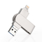 Discos flash USB OTG de plata Transferencia de datos rápida y fácil con función Plug and Play
