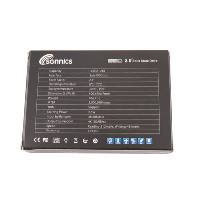 Hasta 1000 Mbps de velocidad velocidad SSD Discos duros internos -40-85C Negro/Oro/Plata