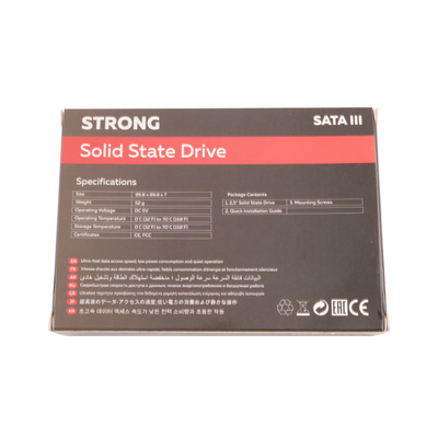 SSD SATA de alta capacidad de 2,5 pulgadas 256 GB para resistencia a golpes de alta capacidad 1500G/0.5ms