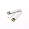 Disco flash USB de plata o hecho a medida de metal -20°C a 85°C para su negocio