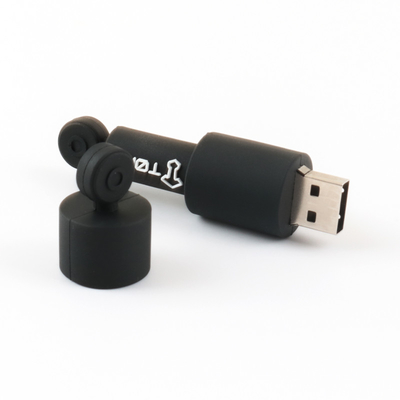Encriptación de datos redonda unidades flash USB personalizadas PVC/material de silicona