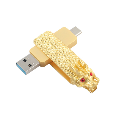 Tipo de dragón en forma de C y unidad flash USB con lectura y escritura rápida 3.0 usb