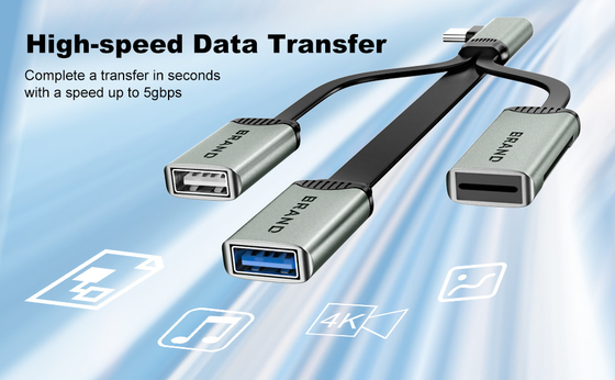 Lectura para tarjeta TF Cable de conexión de tarjeta SD para USB 2.0 y USB 3.0 Transferencia rápida de datos