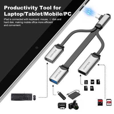 Cable USB para leer y copiar también el adaptador USB de transferencia rápida de datos