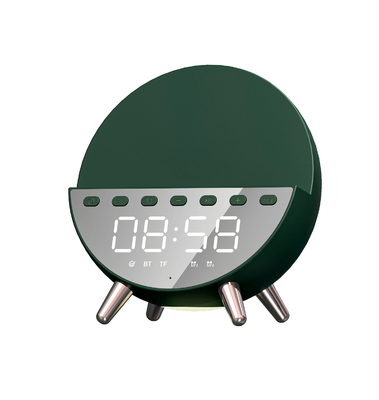 Reloj cargador inalámbrico porta móvil cargador rápido 15W con luz