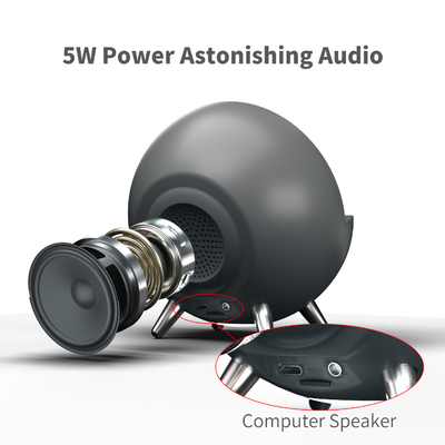 Cargador inalámbrico de carga rápida de 15W con altavoz Bluetooth y luz Tamaño del cuerpo 131 * 75 * 146MM
