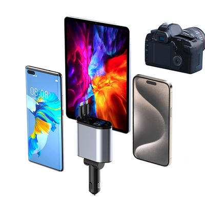 Salida USB-C 5V/3A Cargador rápido para automóviles para entrada de voltaje nominal de 12-24V