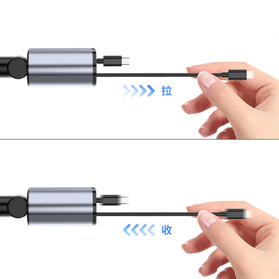 Cargador de automóvil de aleación de aluminio ABS PC para iPhone Salida 5V/2.4A Compacto y ligero