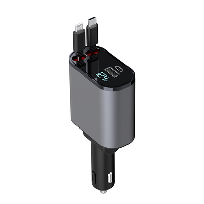 Conveniente cargador de automóviles de salida USB-C 5V / 3A con potencia nominal MAX 120W