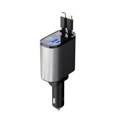 Conveniente cargador de automóviles de salida USB-C 5V / 3A con potencia nominal MAX 120W