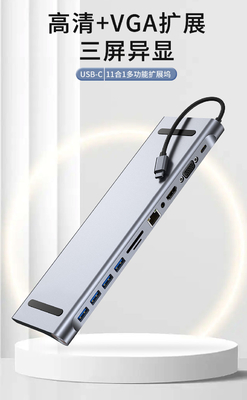 Formas extensibles Adaptador USB 3.0 compacto para PC 11 en uno