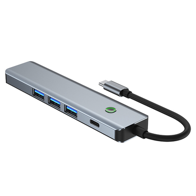 Estación de datos multifunción USB C Hub Adaptador inteligente con velocidad de transferencia de 5Gbps