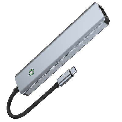 Estación de datos multifunción USB C Hub Adaptador inteligente con velocidad de transferencia de 5Gbps
