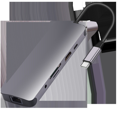 Estación USB 3.0 USB C Hub Adaptador inteligente / centro de tarjetas de memoria con velocidad de transferencia de datos de 5 Gbps