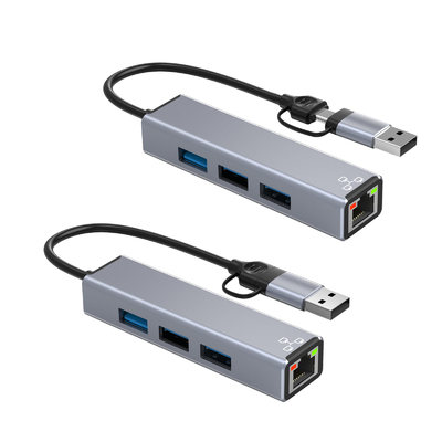 Adaptador USB C compacto portador portátil expandir port USB para transferencia rápida de datos