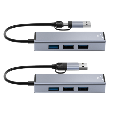 Adaptador USB C compacto portador portátil expandir port USB para transferencia rápida de datos