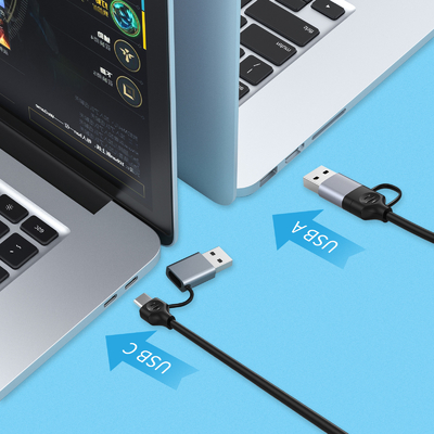 Adaptador USB C compacto portador portátil expandir port USB para transferencia rápida de datos