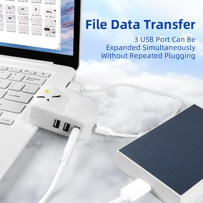 Hub de lectura rápida USB PVC Tf Hub de lectura de tarjetas con transferencia rápida de datos y lector de tarjetas de memoria