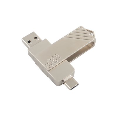 Tipo de metal C en forma de torsión de velocidad rápida USB Flash Drive 3.0 y USB 2.0 y tipo C