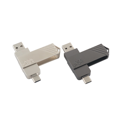 Tipo de metal C USB Flash Drives en forma de torsión Velocidad rápida Puede utilizarse por teléfono directamente