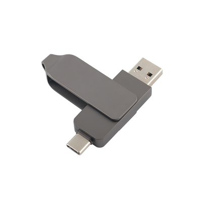 Pistola de metal negro tipo C USB flash drives en forma de torsión velocidad rápida 3.0 y 3.0