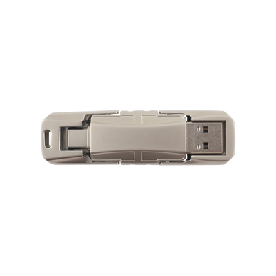 USB 3.0 y unidades flash de tipo C con un flash calibrado en metal y logotipo personalizado