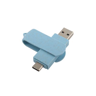 Materiales reciclables Unidad flash USB con disco tipo C U para almacenamiento de datos