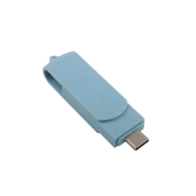 Materiales reciclables Unidad flash USB con disco tipo C U para almacenamiento de datos