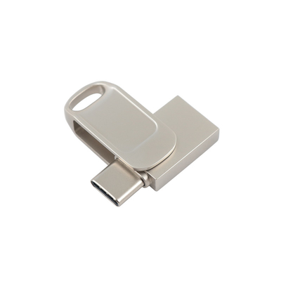 Disco flash USB doble de metal con protección por contraseña y compatibilidad de velocidad tipo C