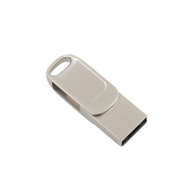 Disco flash USB doble de metal con protección por contraseña y compatibilidad de velocidad tipo C