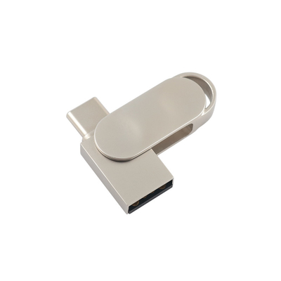 Unidad flash USB PD de metal impermeable con plata USB 2.0 USB 3.0 y tipo C